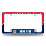 Clippers Personalized All Over Chrome Frame