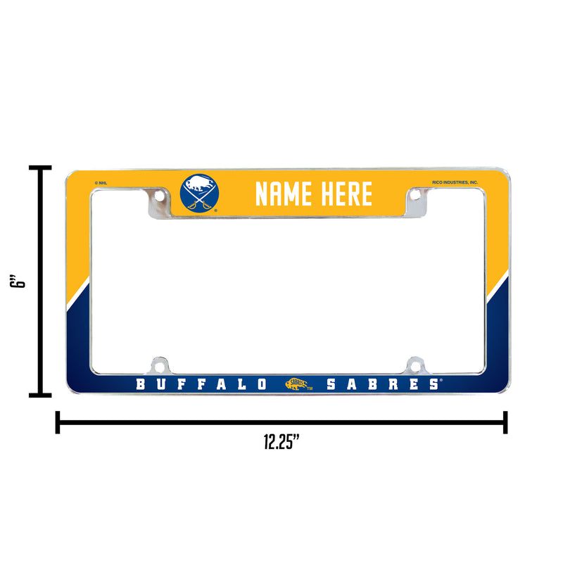 Buffalo Sabres Personalized All Over Chrome Frame