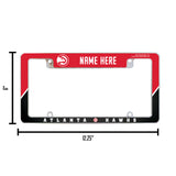 Hawks - Atl Personalized All Over Chrome Frame