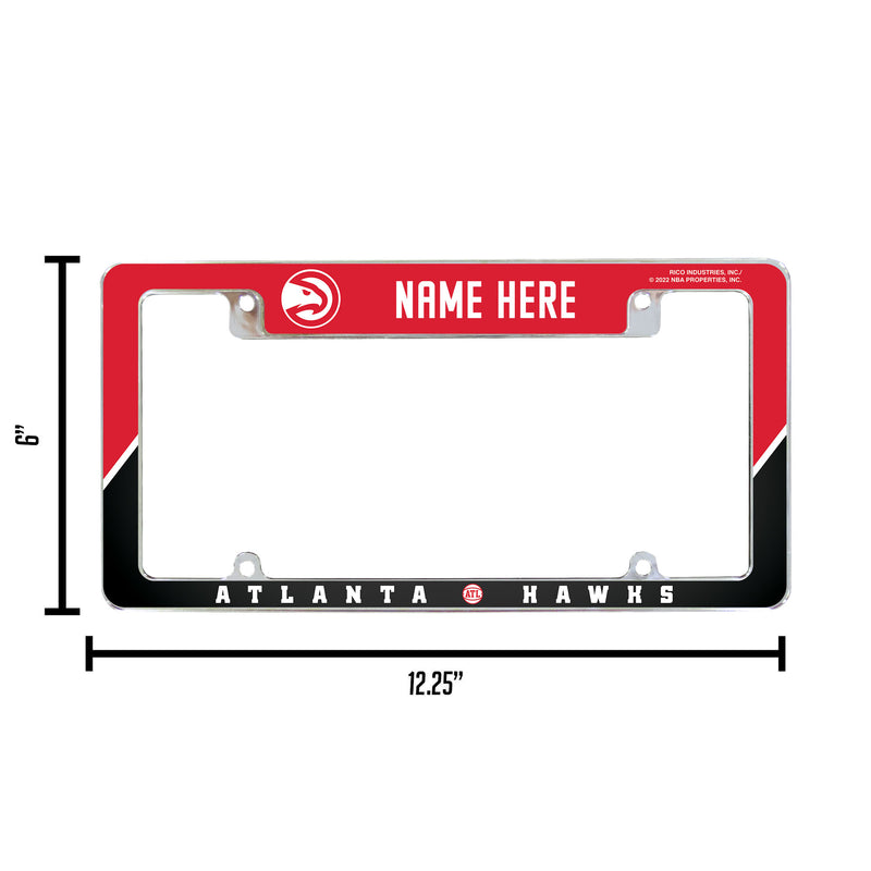 Hawks - Atl Personalized All Over Chrome Frame