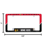 Blackhawks Personalized All Over Chrome Frame