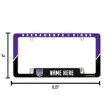 Kings - Sac Personalized All Over Chrome Frame