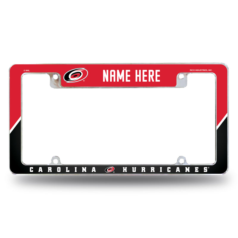 Hurricanes Personalized All Over Chrome Frame