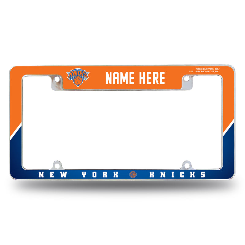 Knicks Personalized All Over Chrome Frame