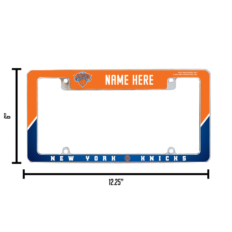 Knicks Personalized All Over Chrome Frame