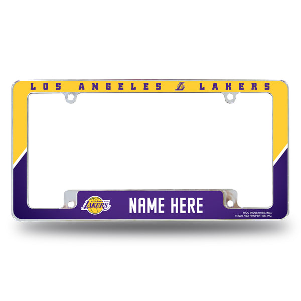 Lakers Personalized All Over Chrome Frame