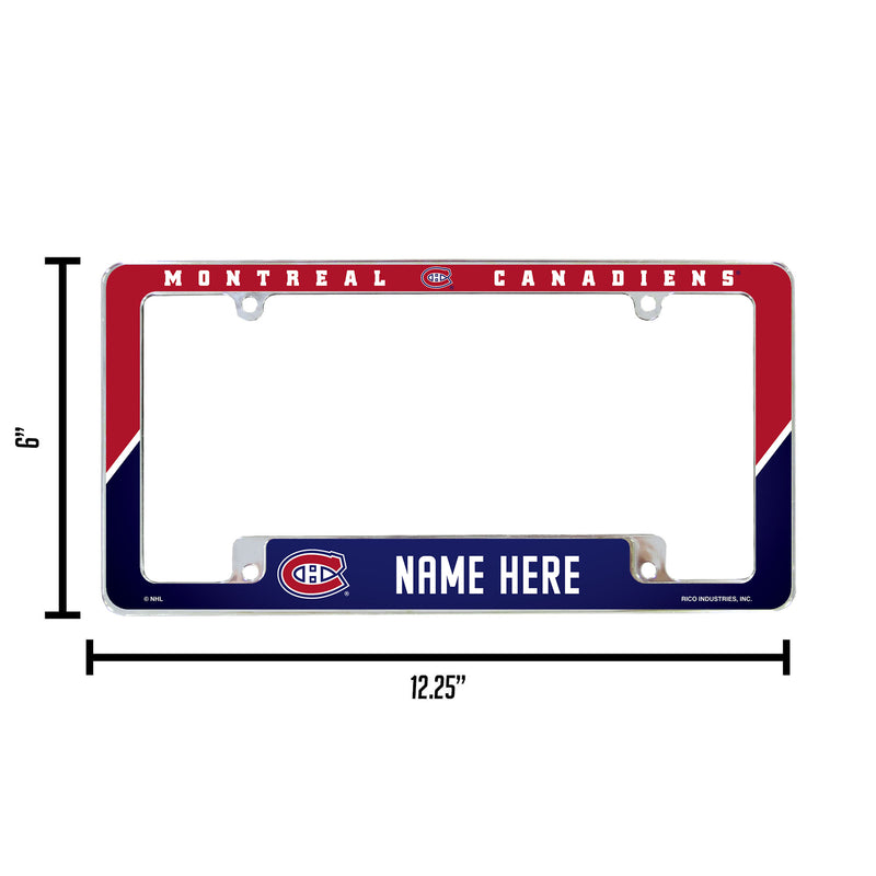 Canadiens Personalized All Over Chrome Frame