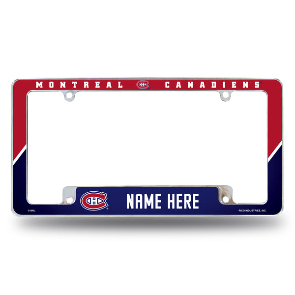 Canadiens Personalized All Over Chrome Frame