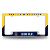 Nuggets Personalized All Over Chrome Frame