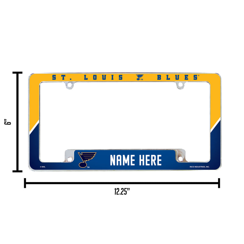 Blues Personalized All Over Chrome Frame