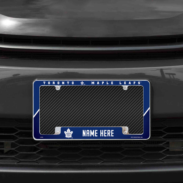 Maple Leafs Personalized All Over Chrome Frame