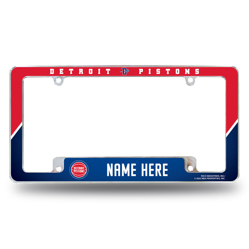 Pistons Personalized All Over Chrome Frame