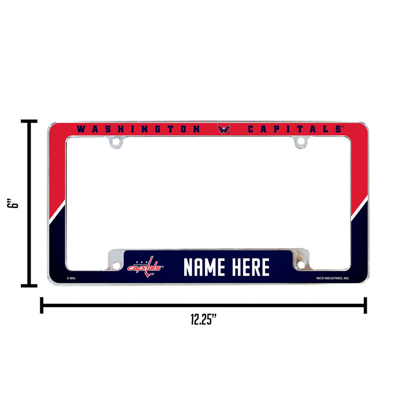 Capitals Personalized All Over Chrome Frame