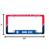 76Ers Personalized All Over Chrome Frame