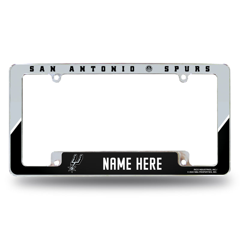 Spurs Personalized All Over Chrome Frame