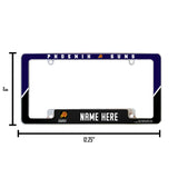 Suns Personalized All Over Chrome Frame