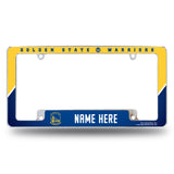 Warriors Personalized All Over Chrome Frame