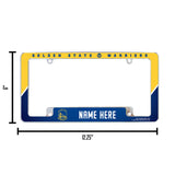 Warriors Personalized All Over Chrome Frame