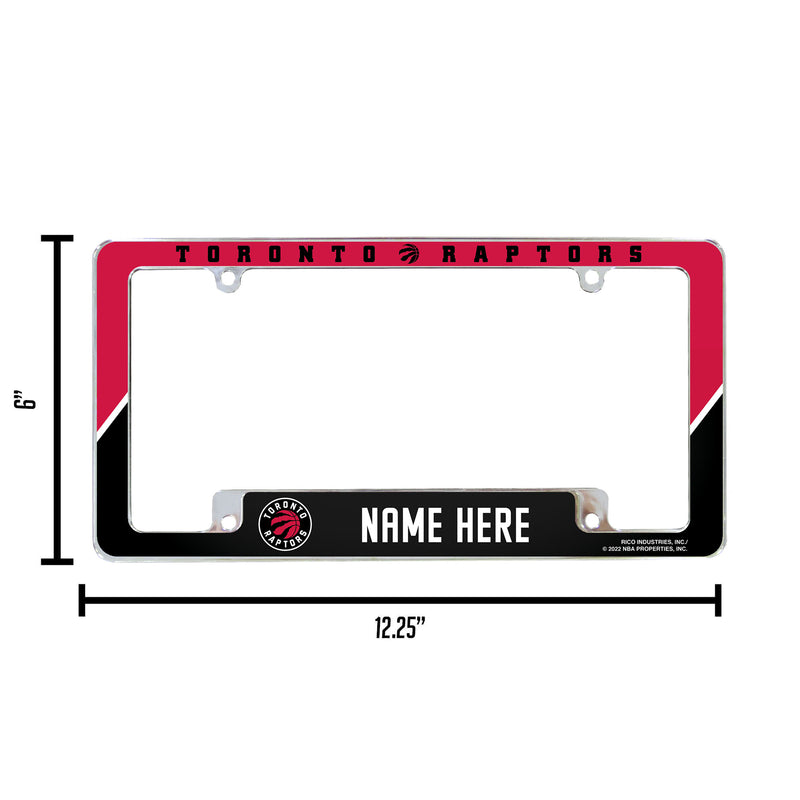Raptors Personalized All Over Chrome Frame