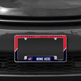 Blue Jackets Personalized All Over Chrome Frame