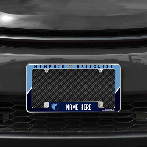 Grizzlies Personalized All Over Chrome Frame