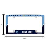 Grizzlies Personalized All Over Chrome Frame