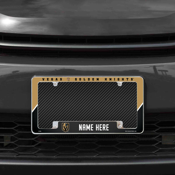 Golden Knights Personalized All Over Chrome Frame