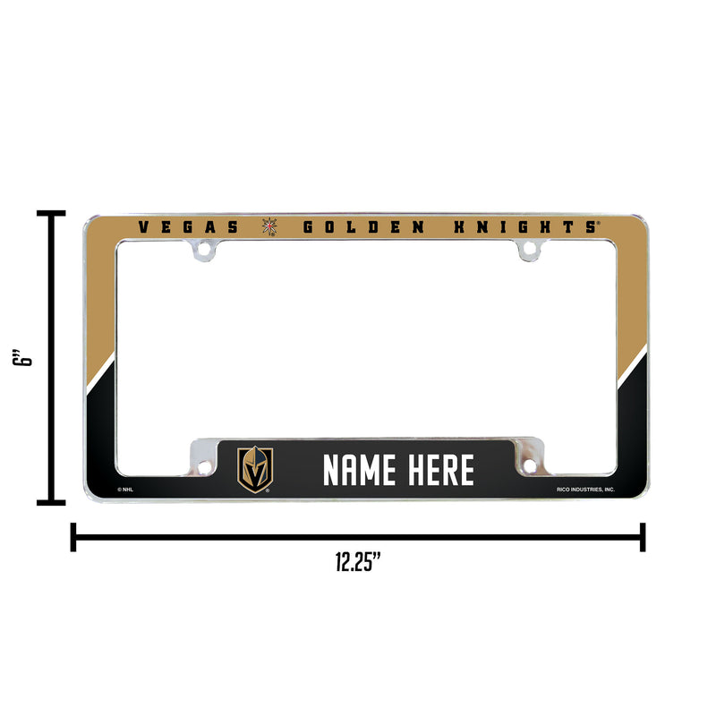 Golden Knights Personalized All Over Chrome Frame