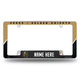 Golden Knights Personalized All Over Chrome Frame
