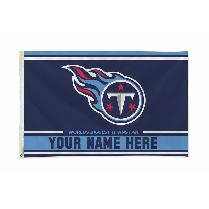 Tennessee Titans Personalized Banner Flag (3X5')