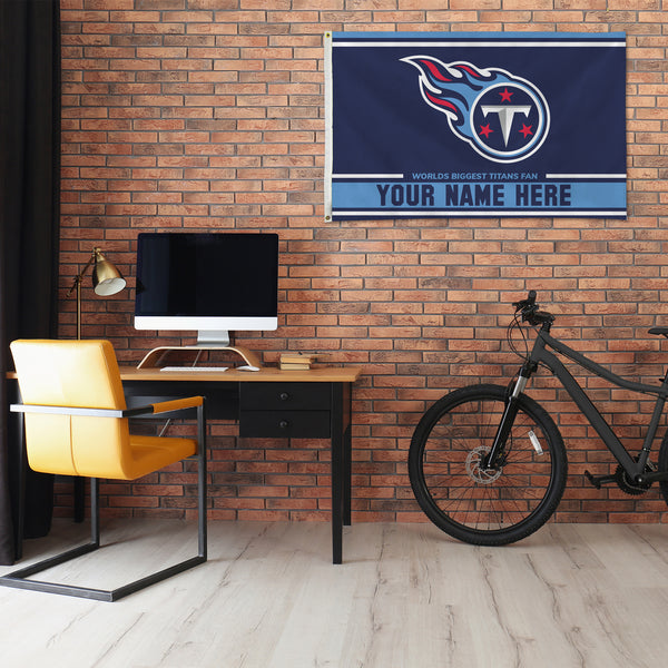 Tennessee Titans Personalized Banner Flag (3X5')