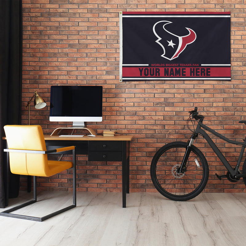 Houston Texans Personalized Banner Flag (3X5')