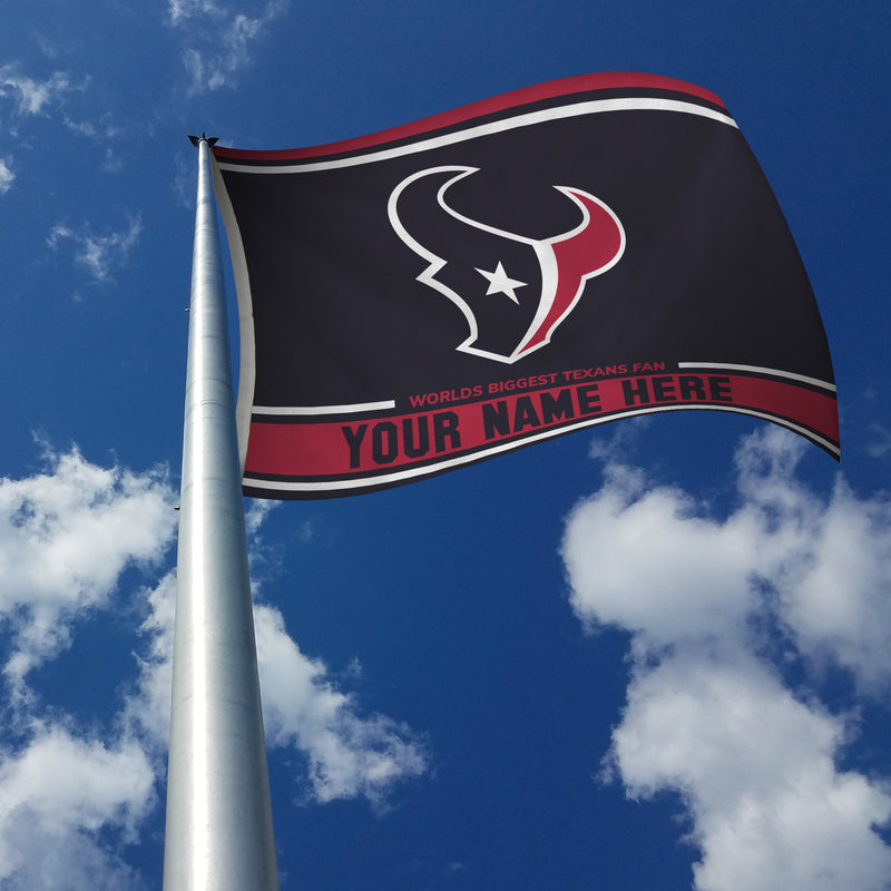 Houston Texans Personalized Banner Flag (3X5')