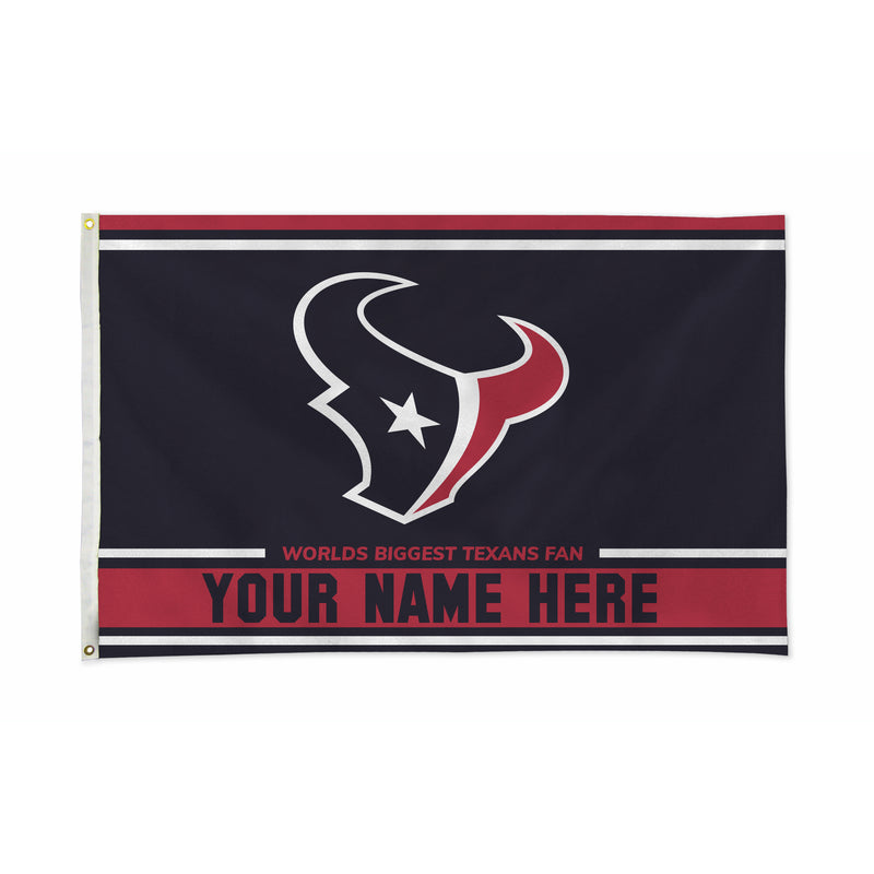 Houston Texans Personalized Banner Flag (3X5')