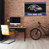 Baltimore Ravens Personalized Banner Flag (3X5')