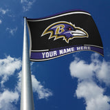 Baltimore Ravens Personalized Banner Flag (3X5')