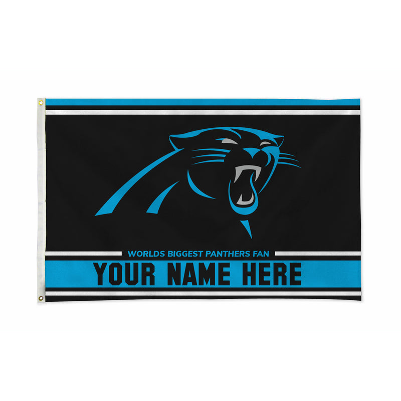 Carolina Panthers Personalized Banner Flag (3X5')