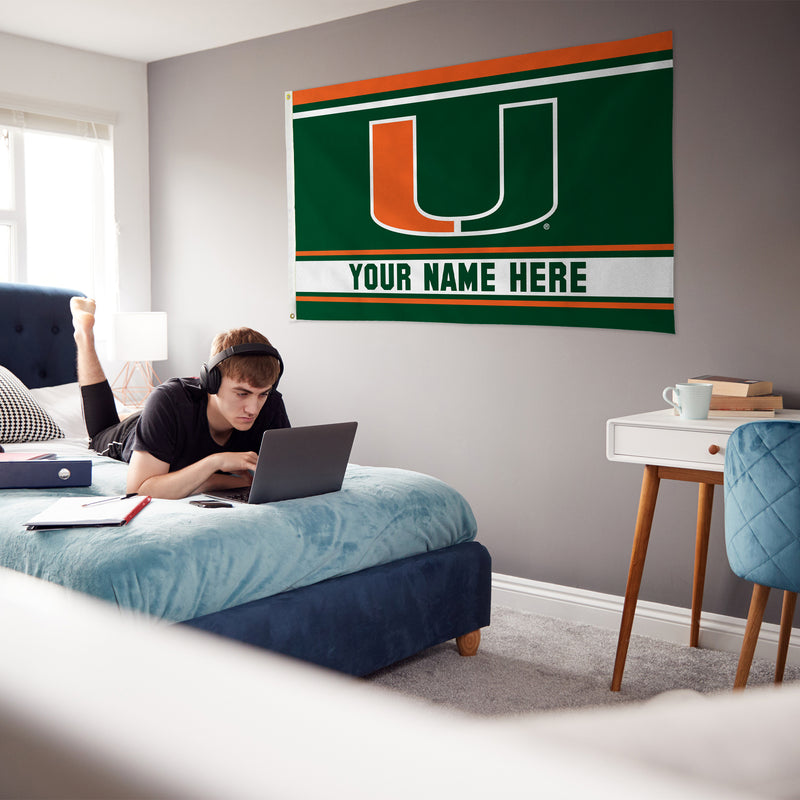 Miami University Personalized Banner Flag