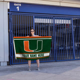 Miami University Personalized Banner Flag