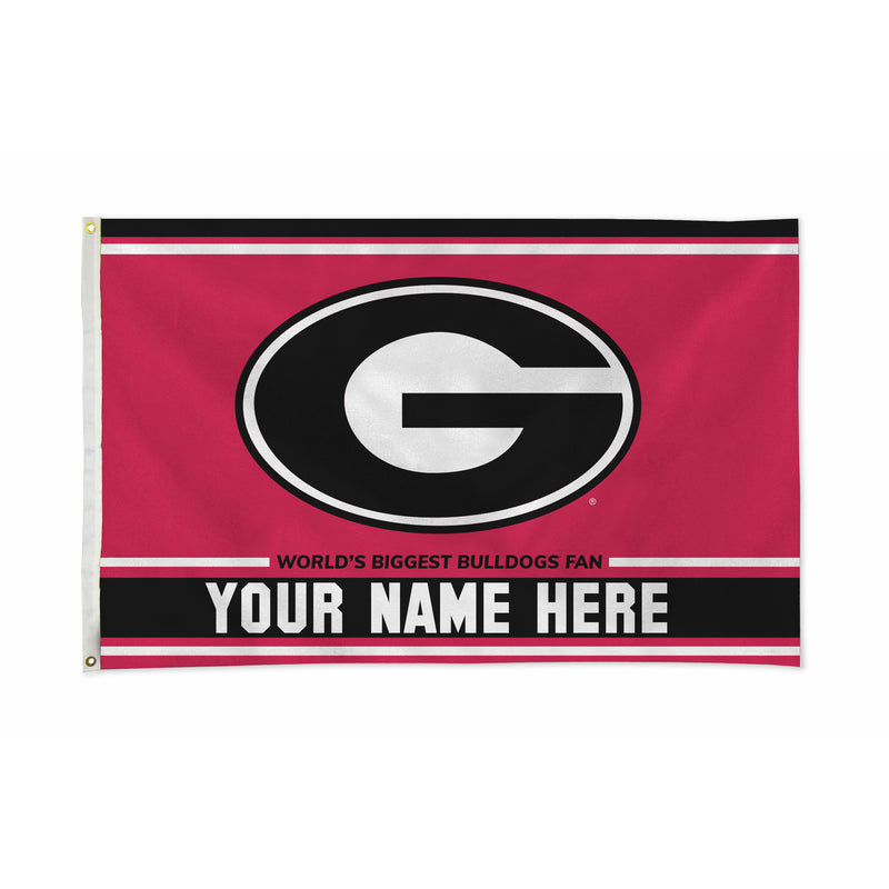 Georgia University Personalized Banner Flag (3X5')