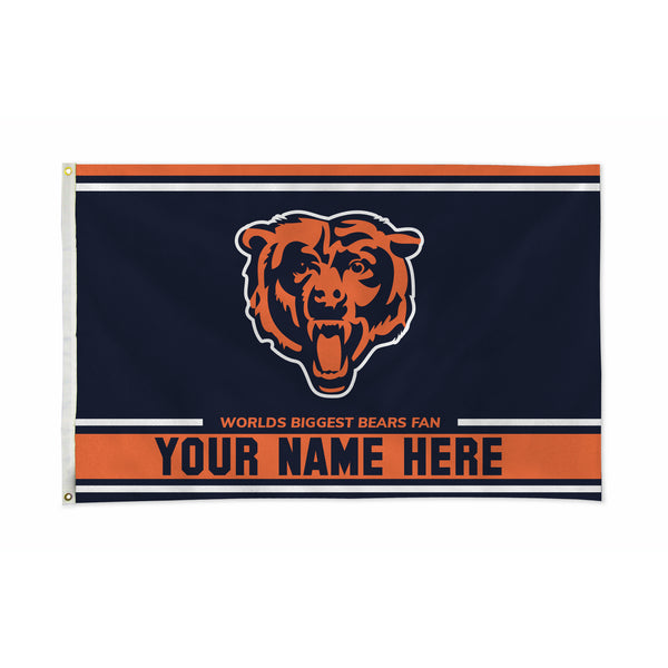 Chicago Bears Personalized Banner Flag (3X5')