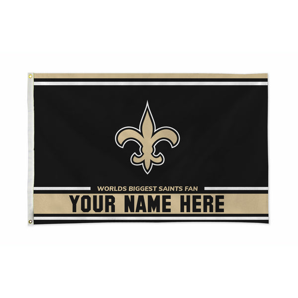 New Orleans Saints Personalized Banner Flag (3X5')