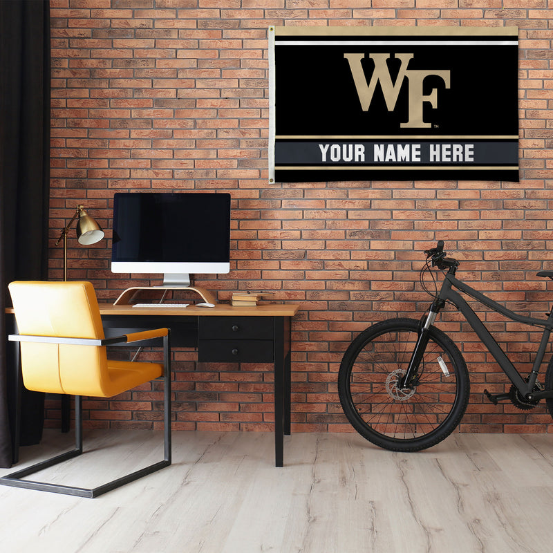Wake Forest Personalized Banner Flag