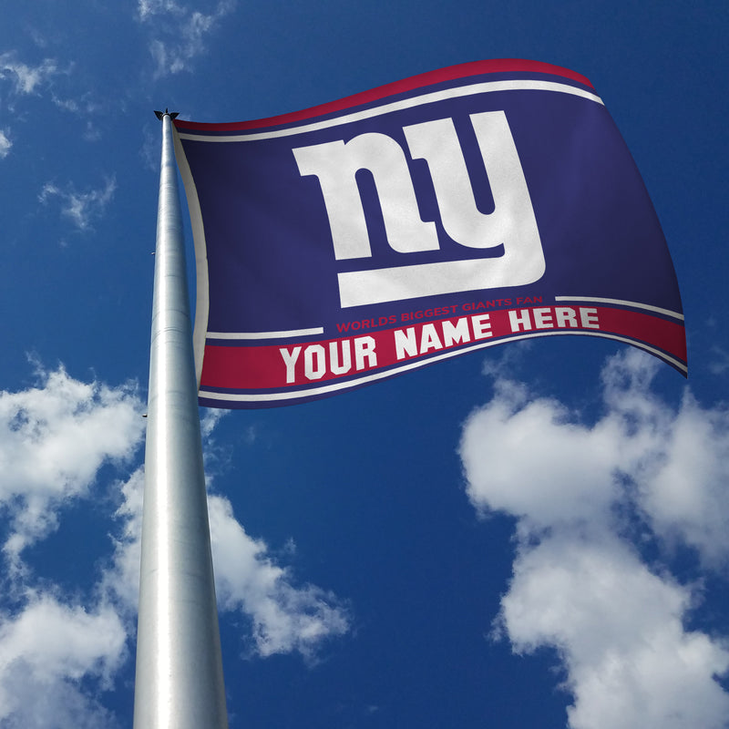 New York Giants Personalized Banner Flag (3X5')