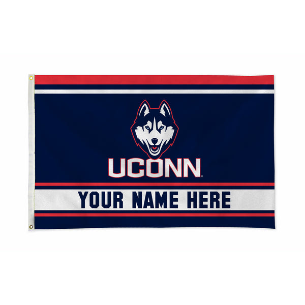 Uconn Personalized Banner Flag