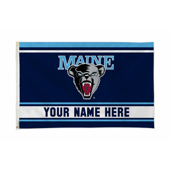 Maine University Personalized Banner Flag