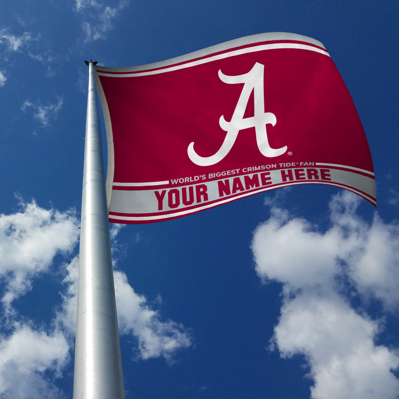 Alabama University Personalized Banner Flag (3X5')