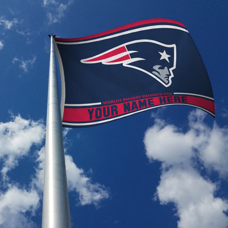 New England Patriots Personalized Banner Flag (3X5')
