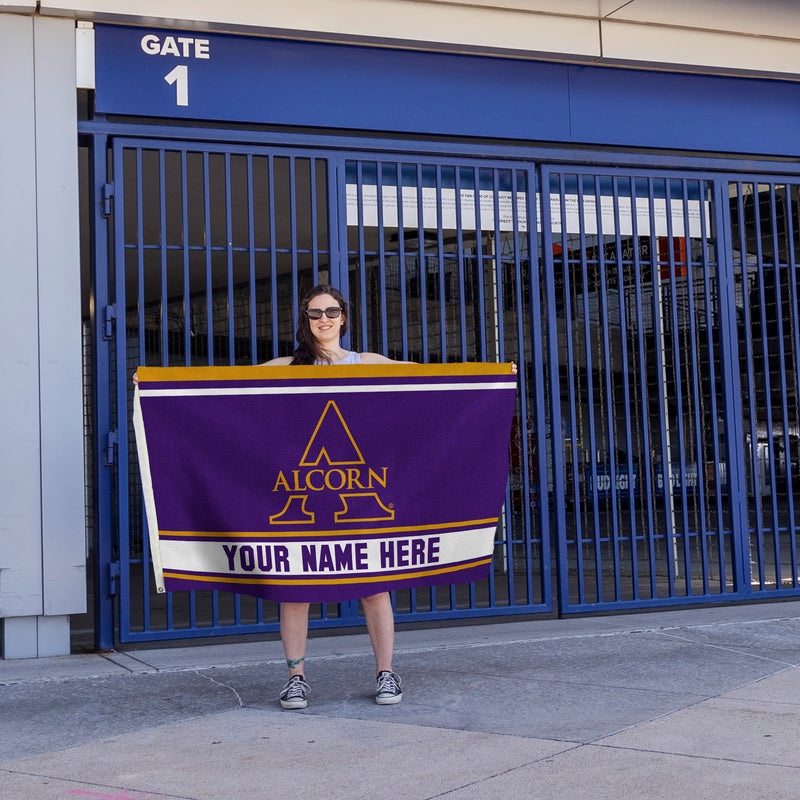 Alcorn State Personalized Banner Flag