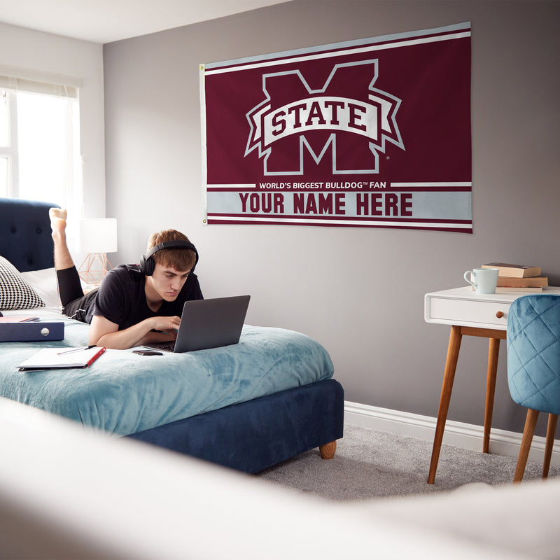 Mississippi State Personalized Banner Flag (3X5')